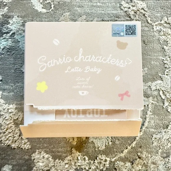 TOP TOY Sanrio Characters Latte Baby Vinyl Plush Keychain - Sea Salt Cinnamoroll - Picture 2 of 7